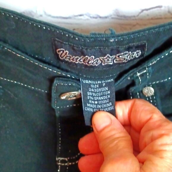 VANILLA SKY ‎ Ripped Blue Soft Skinny Jeans New  sz 7 - Picture 2 of 12